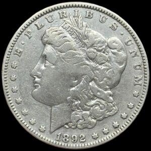 USA, Morgan dollar 1892, KM 110, Kva. 1-1+