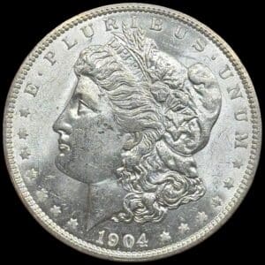 USA, Morgan dollar 1904 O, KM 110, Kva. 01