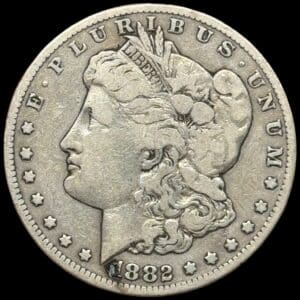 USA, Morgan dollar 1882 CC, KM 110, Kva. 1