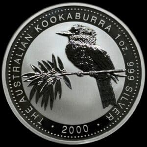 Australien, 1 Dollar - Elizabeth II, 4th Portrait, Australian Kookaburra, 1 Oz Ag, KM 416, Kva. Proof