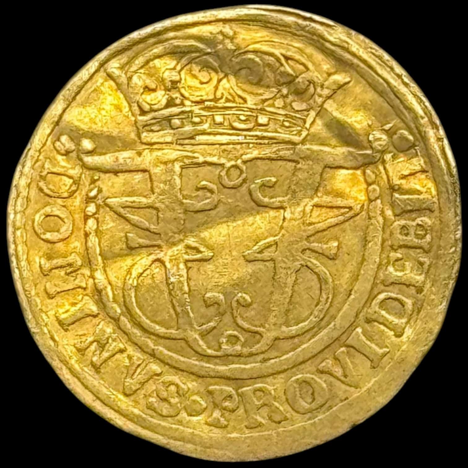 1670, 1/4 dukat, Fre.III, Sieg 103, Hede 42, Kva. 1+-01, buklet, Sjælden - Image 2