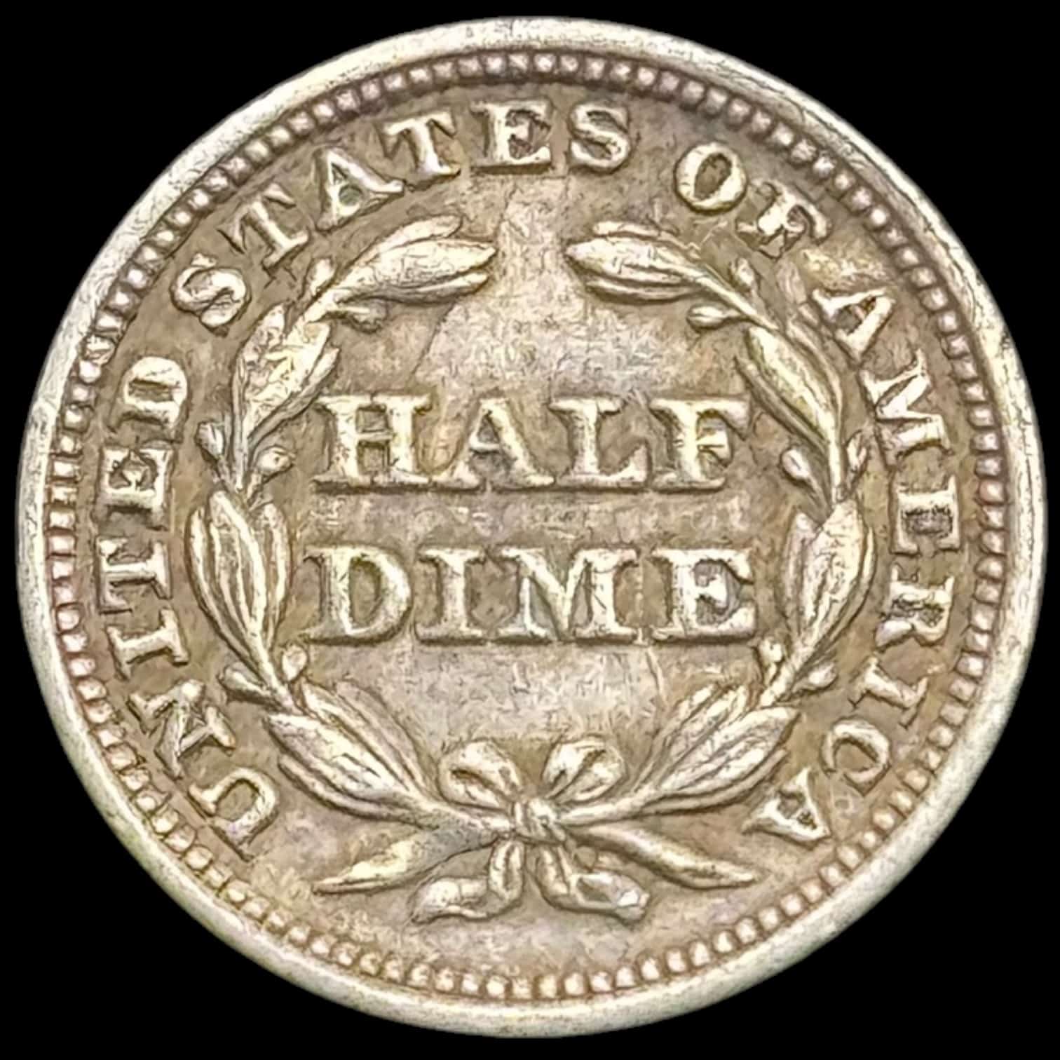 USA, Half Dime 1848, Seated Liberty Half Dime, Medium date, KM 62.2, Kva. 1+-01 - Image 2