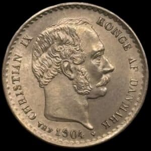 1904, 10 øre, Chr.IX, Sieg 9.1, Hede 16A, Kva. 0-01