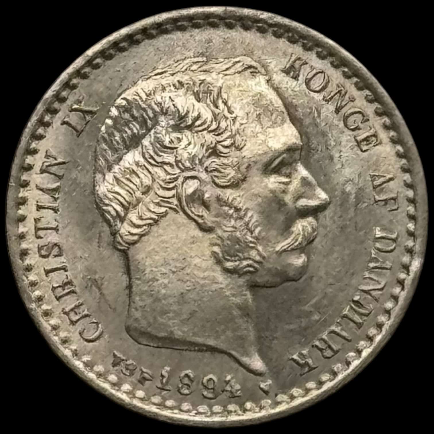 1894, 10 øre, Chr.IX, Sieg 9.2, Hede 16B, Kva. 0