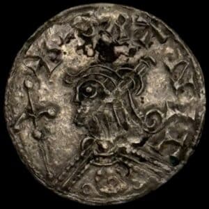 1047-1074, penning, Ribe, Svend Estridsen, Hbg. 65, 0,64 g, Kva. 1+-01, svag buklet