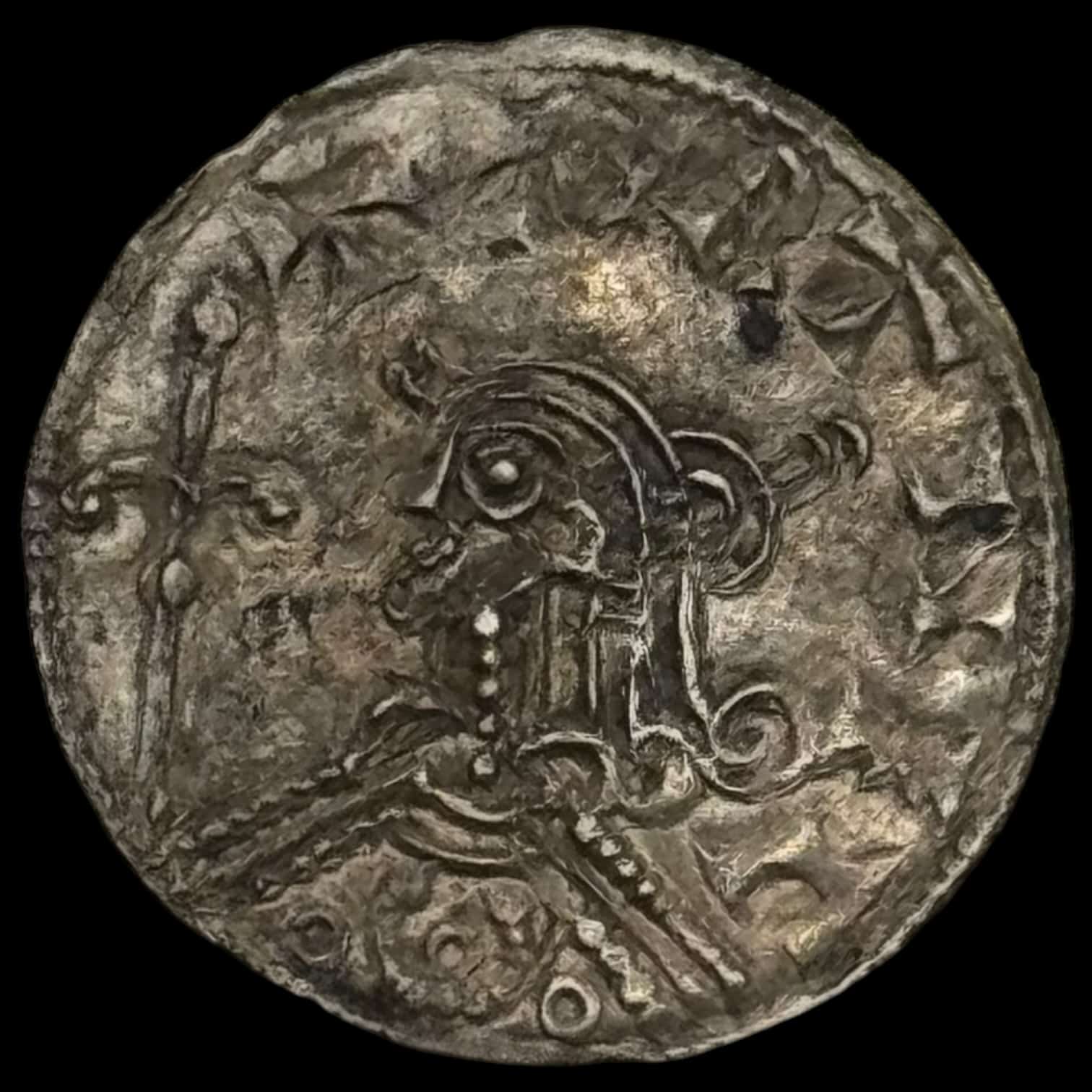 1047-1074, penning, Ribe, Svend Estridsen, Hbg. 65, 0,74 g, Kva. 01, fantastisk eksemplar