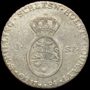 1794 MF, speciedaler, Slesvig-Holsten, Chr.VII, Sieg 45.1, Hede 39A, Kva. 1+