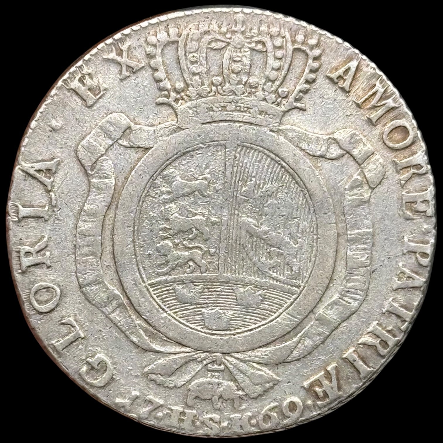 1769 HSK, 1 speciedaler, Rethwisch, Chr.VII, Sieg 36.1, Hede 8, Kva. 1-1+