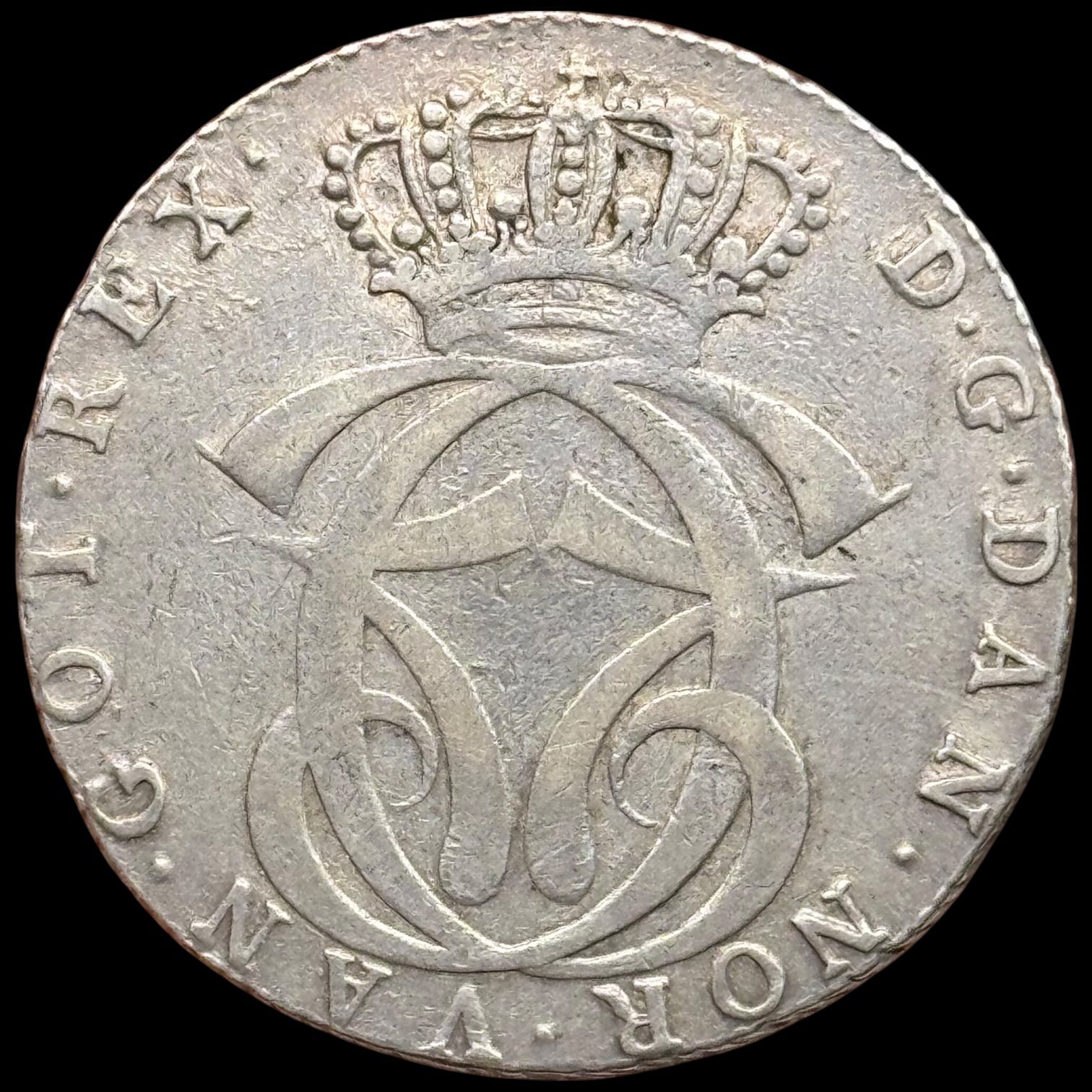1769 HSK, 1 speciedaler, Rethwisch, Chr.VII, Sieg 36.1, Hede 8, Kva. 1-1+ - Image 2