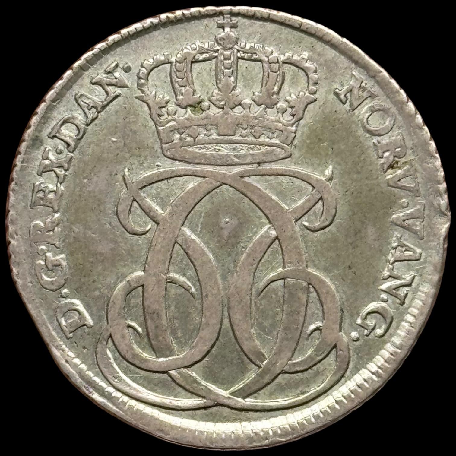 1732, 24 skilling, Chr.VI, Sieg 4.1, Hede 7A, Kva. 1+ - Image 2