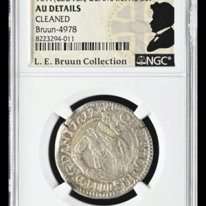 1617, Mark, Chr.IV, Sieg 68.3, Hede 99C, Schou 2, Bruun 4978, Kva. 01, Graderet AU Details Cleaned af NGC