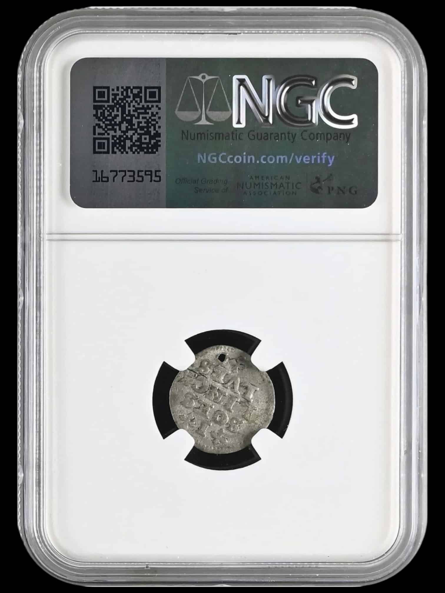 "1626", Søsling, Glückstadt, Chr.IV, Sieg 163.3, Hede 171, Schou 90, Bruun 5940, Kva. 1-1+ Perf. Graderet VF Details Holed af NGC, Ex. L.E.Bruun "original samleretiket medfølger", Ex. Countship of Brahesminde Collection "Private Sale - 1922". Ex. Frederik Chr. Bech Collection "Copenhagen - 1906" Lot 387, "Uhyre sjælden" - Image 2