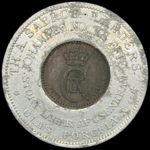 Lykkeskilling, 1 øre 1902, Chr.IX, TH. A. Sabroe Randers Johannes kock's Eftf. Sieg 18 "Sieg 2016 Norden" Kva. 1+-01 ir.