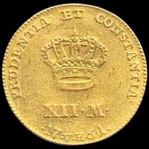 1761 VH, 12 mark / Kurant dukat, Fre.V, Sieg 21.3, Hede 22C, Kva. 1+-01