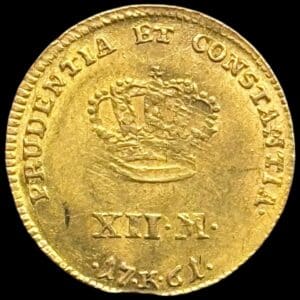 1761 K, 12 mark / Kurant dukat, Fre.V, Sieg 21.5, Hede 22E, Kva. 01