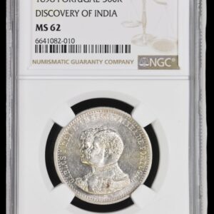 Portugal, 500 reis 1898, Carlos I "Discovery of India", KM 538, Kva. 0-01, Graderet MS 62 af NGC