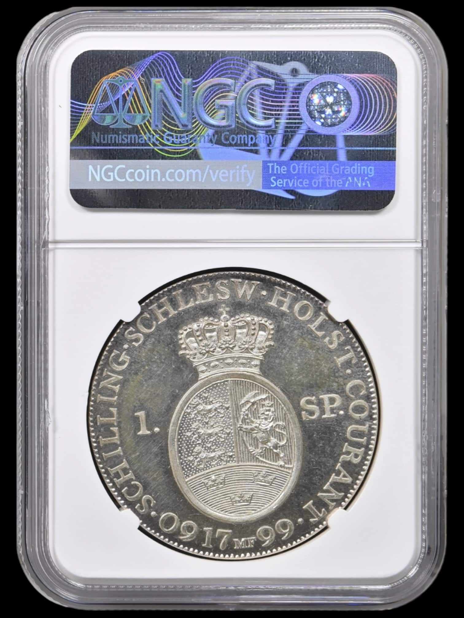 1799 MF, 1 speciedaler, Prøvemønt, Chr.VII, Nypræg, Sieg 53, Hede 39F, Bruun 7945, Kva. Proof, Graderet PF 64 CAMEO "TOP POP" - Image 2