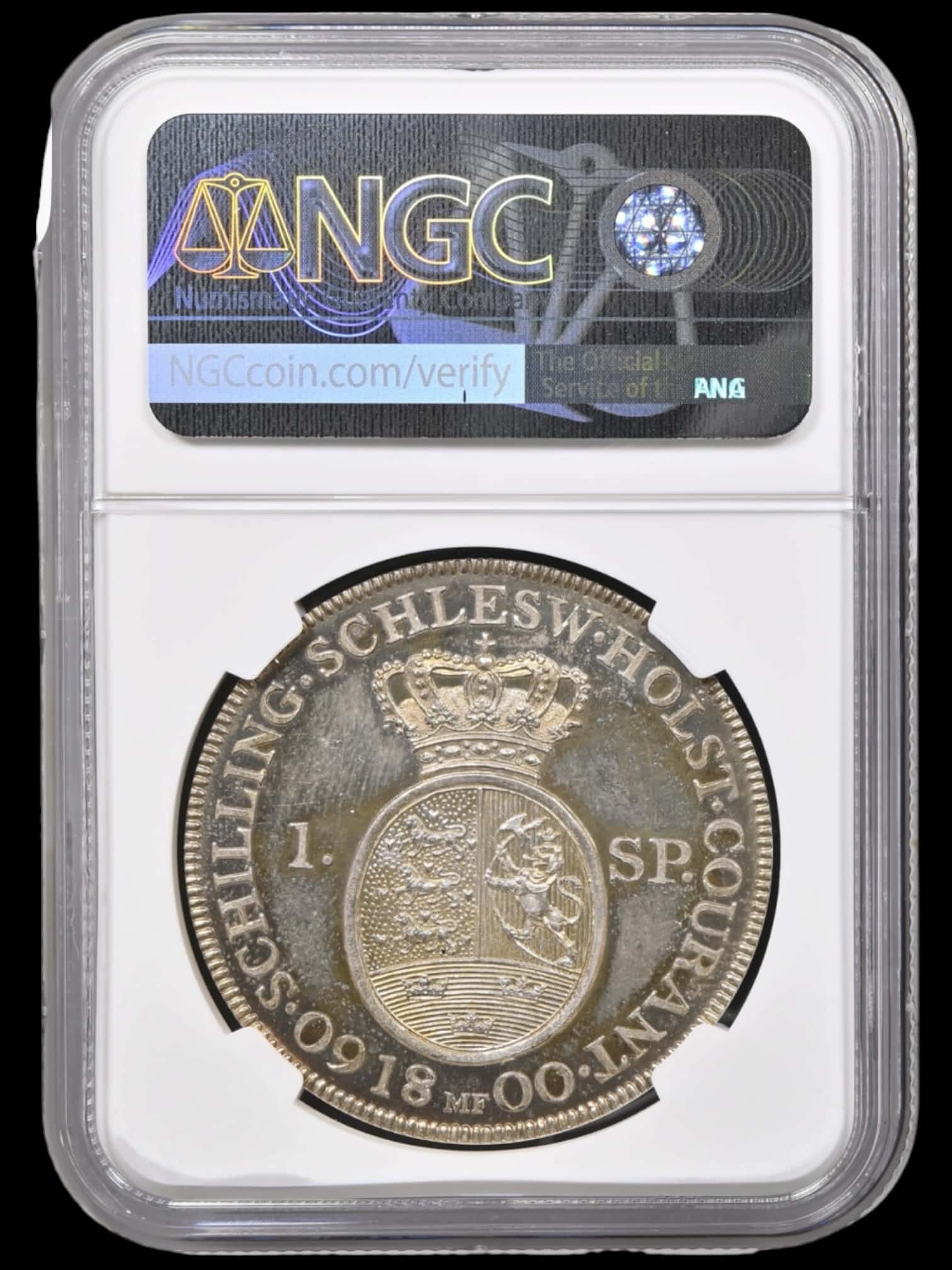 1800 MF, Speciedaler, Prøvemønt, Chr.VII, Nypræg, Sieg 54, Hede 39G, Kva. Proof, Graderet PF 65 af NGC "TOP POP" - Image 2