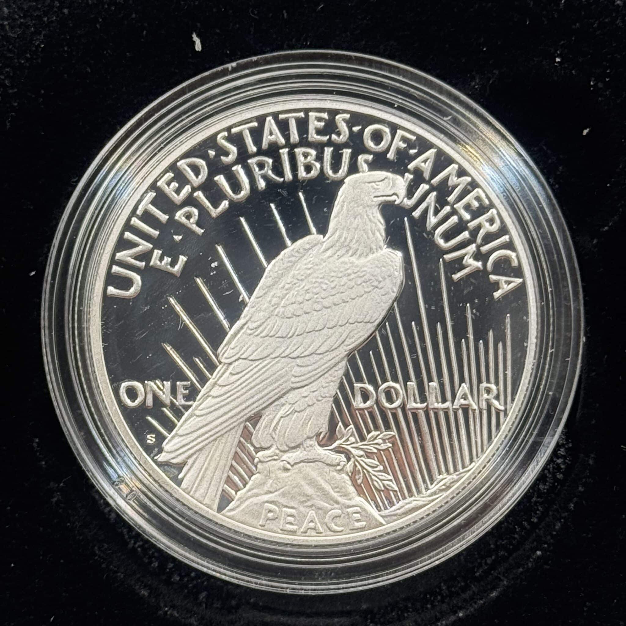 USA, Peace Dollar 2023, Ag. 999, 100th anniversary, San Francisco, KM 150a, Kva. Proof - Image 3