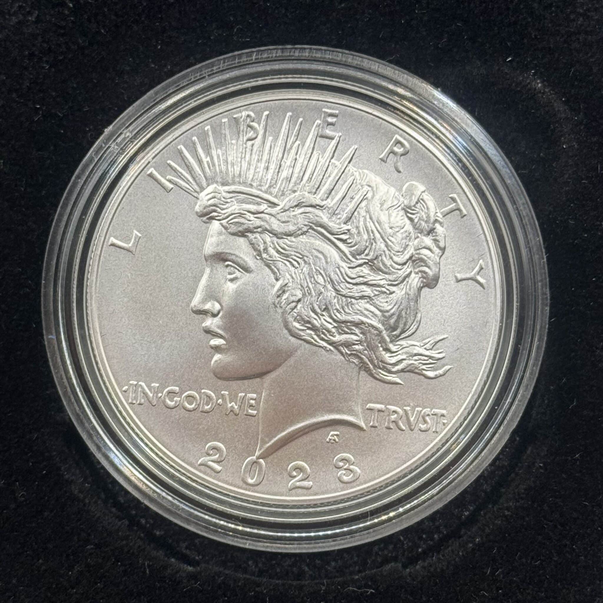 USA, Peace Dollar 2021, Ag. 999, 100th anniversary, Philadelphia Mint, KM 150a, Kva. 0 / UNC - Image 2