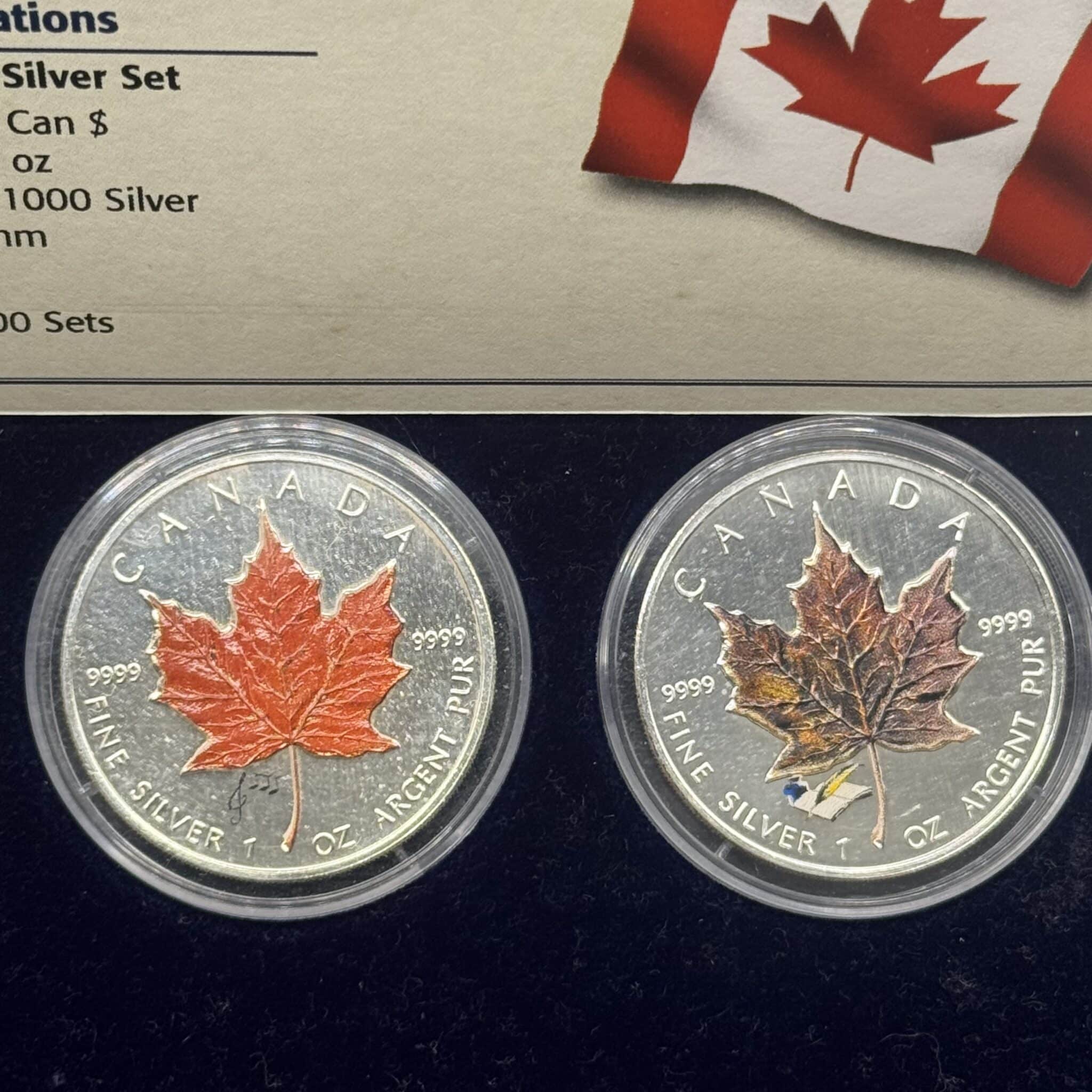 Canada, Four season set 2008, Maple Leaf, 4 stk 1 Oz Ag, Kva. 0 / UNC - Image 4