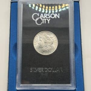 USA, Morgan dollar 1882 CC, Carson City, KM 110, Kva. 0 / UNC