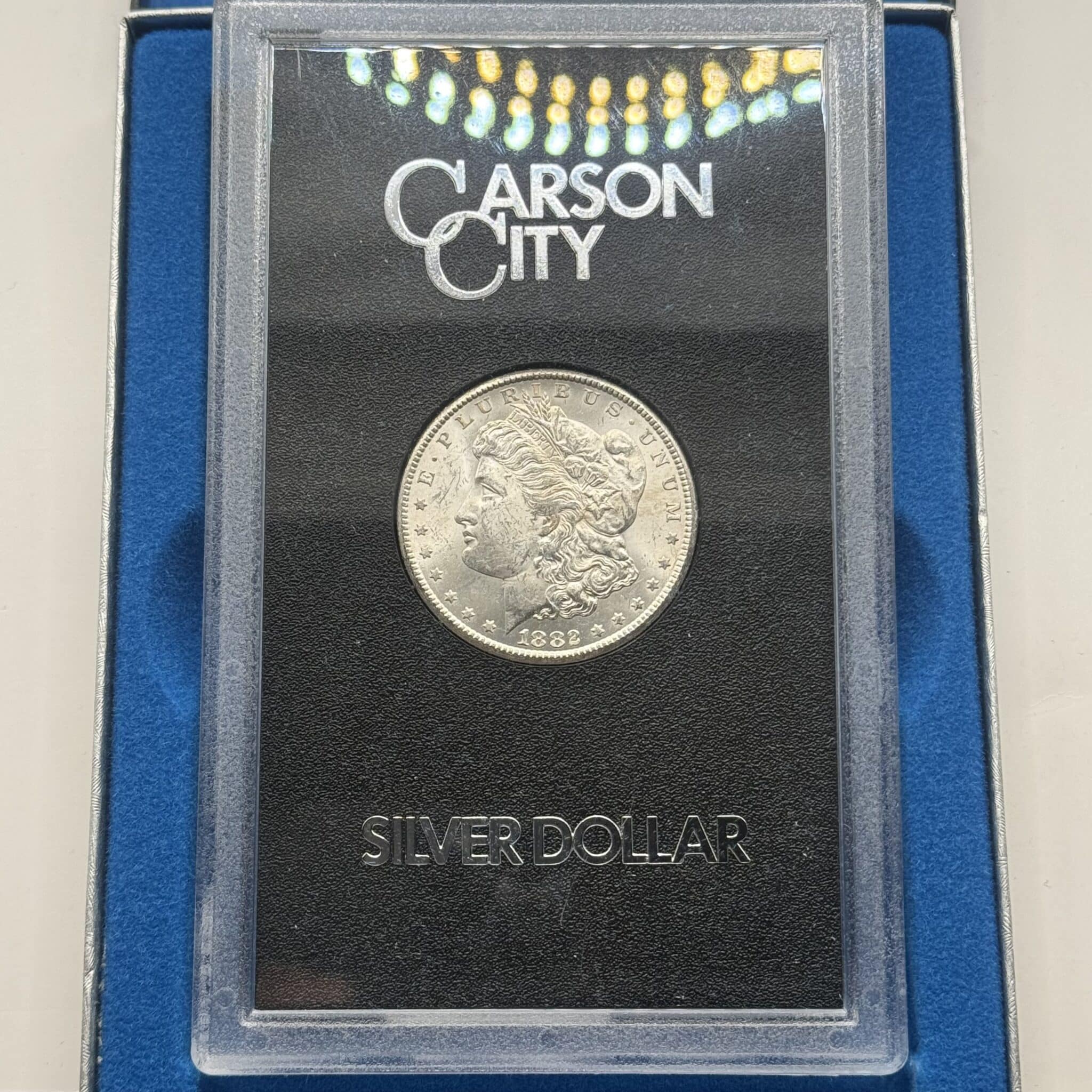 USA, Morgan dollar 1882 CC, Carson City, KM 110, Kva. 0 / UNC