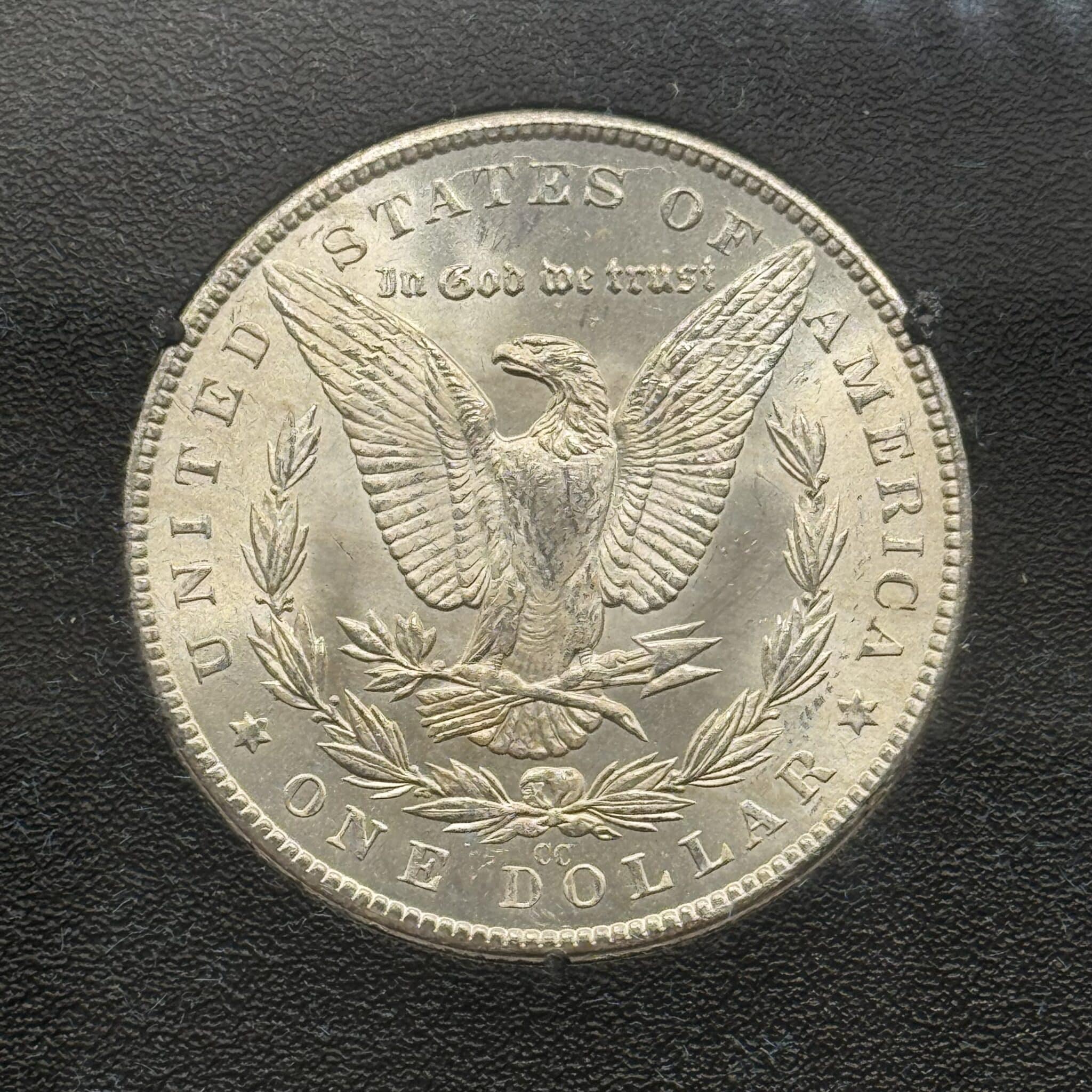 USA, Morgan dollar 1882 CC, Carson City, KM 110, Kva. 0 / UNC - Image 3
