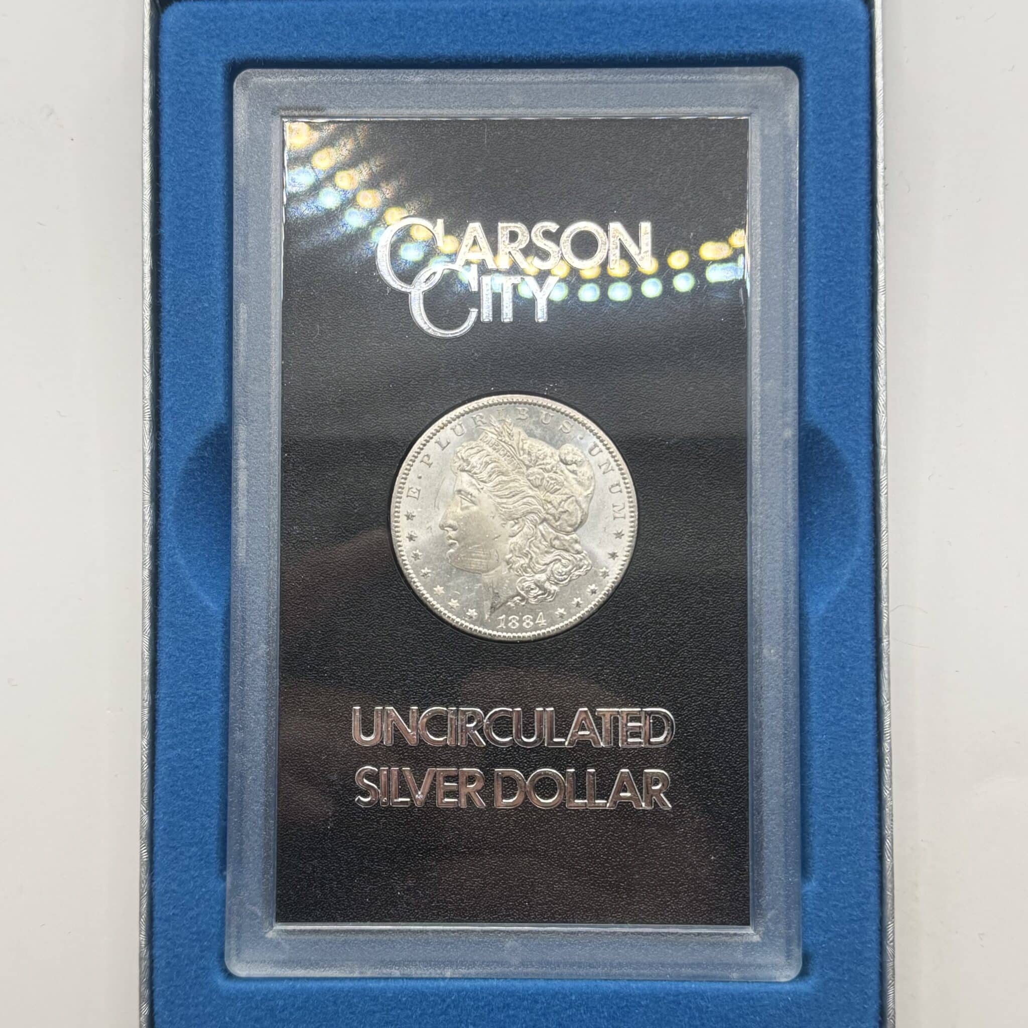 USA, Morgan dollar 1884 CC, Carson City, KM 110, Kva. 0 / UNC