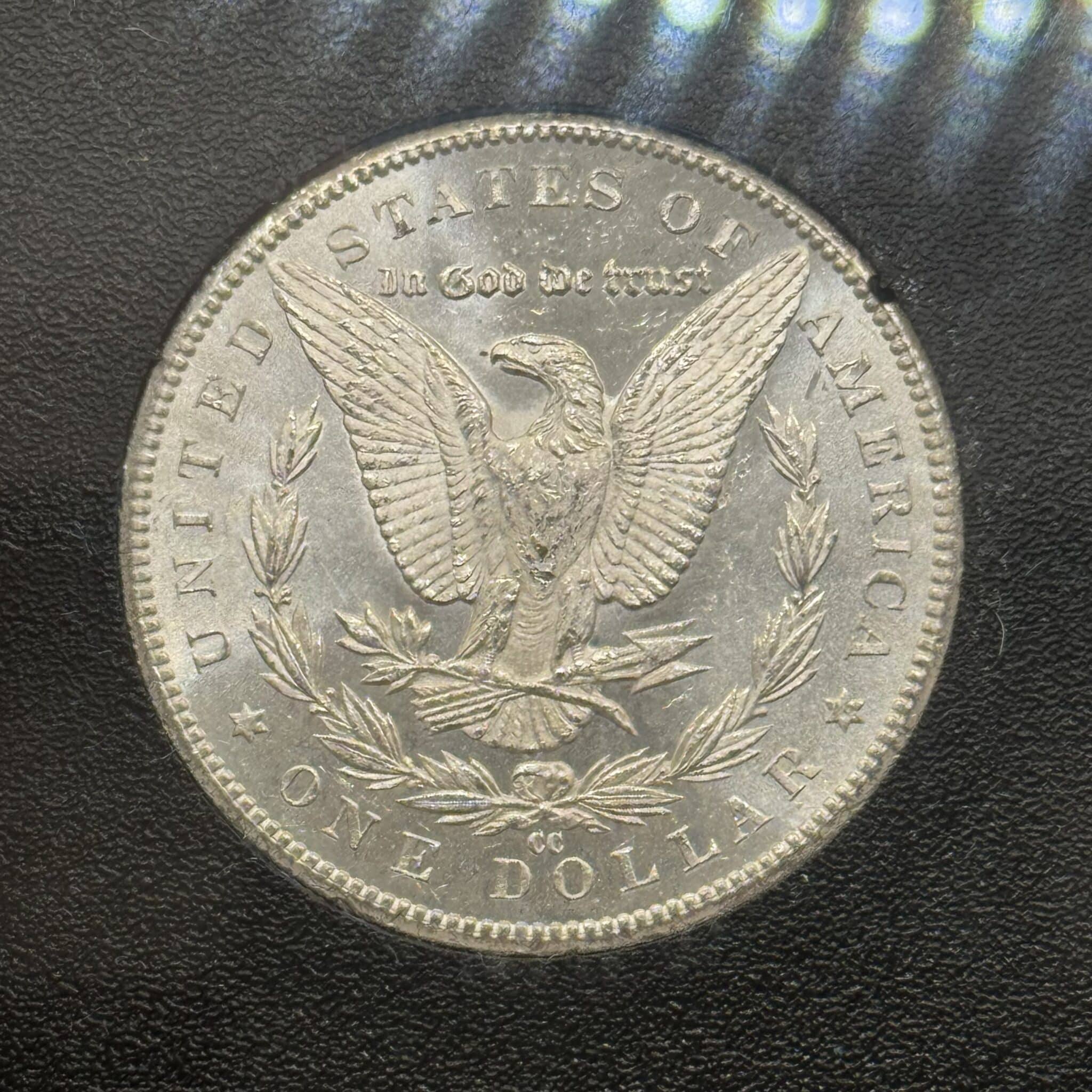 USA, Morgan dollar 1884 CC, Carson City, KM 110, Kva. 0 / UNC - Image 3