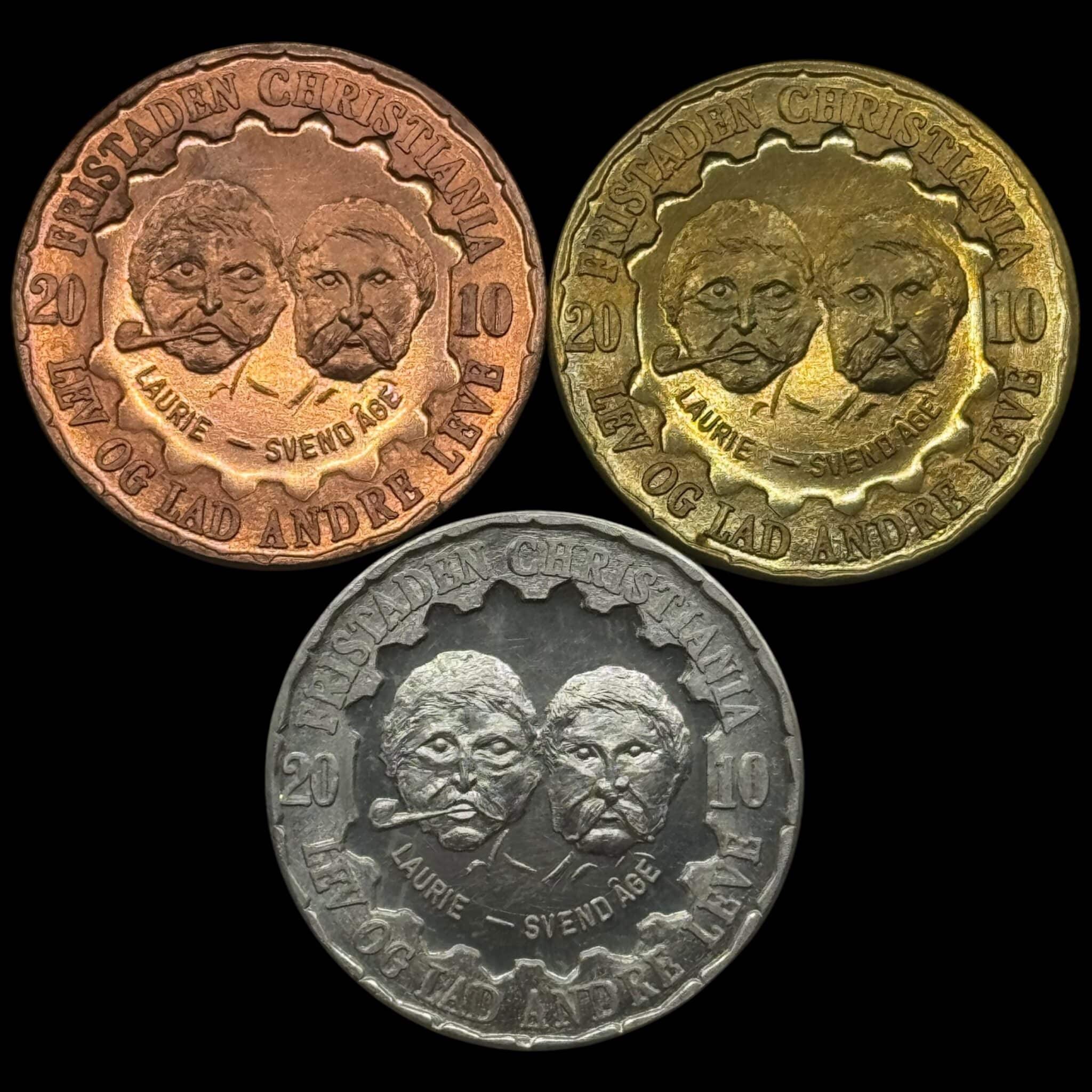 Christiania, Løn Sæt 2010, Sølv, Messing og Kobber, Sieg 15.1-15.3, Kva. 0