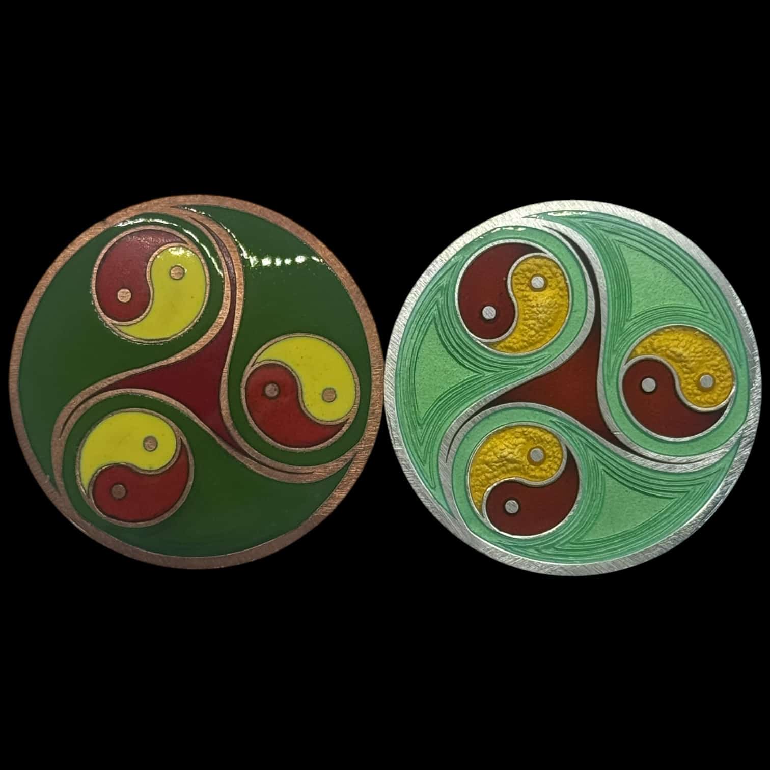 Christiania, 50 års Jubilæum 1971-2021 Medaljesæt 2021, Sølv og Kobber, med emalje, Kva. 0 - Image 2