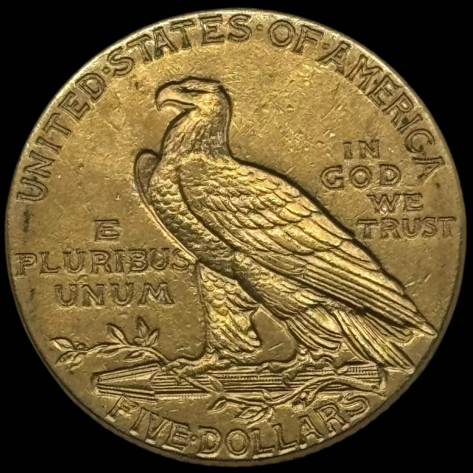 USA, 5 dollars 1912"Indien Head", 8,36g, KM 129, Kva. 1+-01 - Image 2