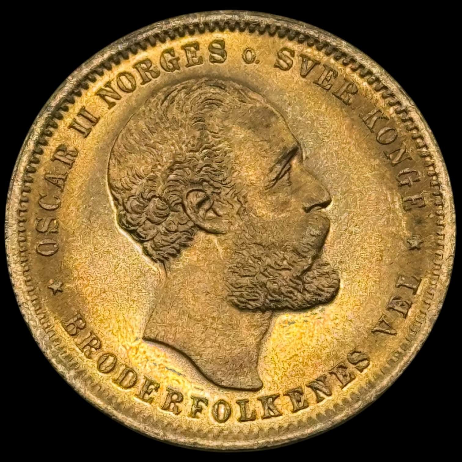 Norge, 20 kroner 1902, Oscar II, Sieg 104, NM 9, Kva. 0-01 - Image 4