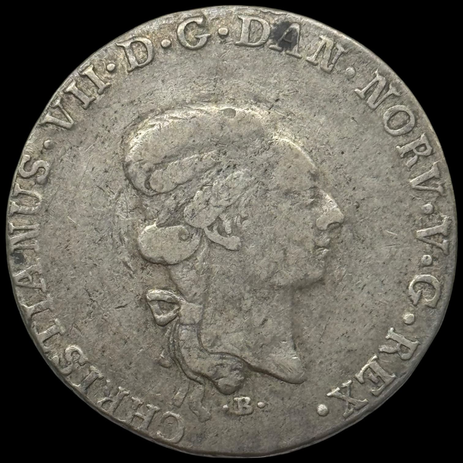 1795 MF, speciedaler, Altona, Chr.VII, Sieg 25.1, Hede 13A, Kva. 1-1+ - Image 2