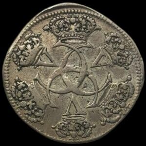 Norge, dukat u.år, Chr.V, Sieg 82.2, Hede 20B, NMD 24B, Sølvafslag, Kva. 1-1+