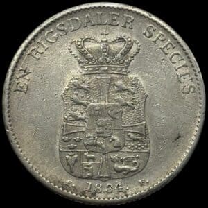 1834 FF, speciedaler, Fre.VI, Sieg 30.4, Hede 26D, Kva. 1+