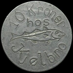 Færøerne, 10 kroner J. F. Kjølbro, Klaksvig, Sieg 2.7, Kva. 01