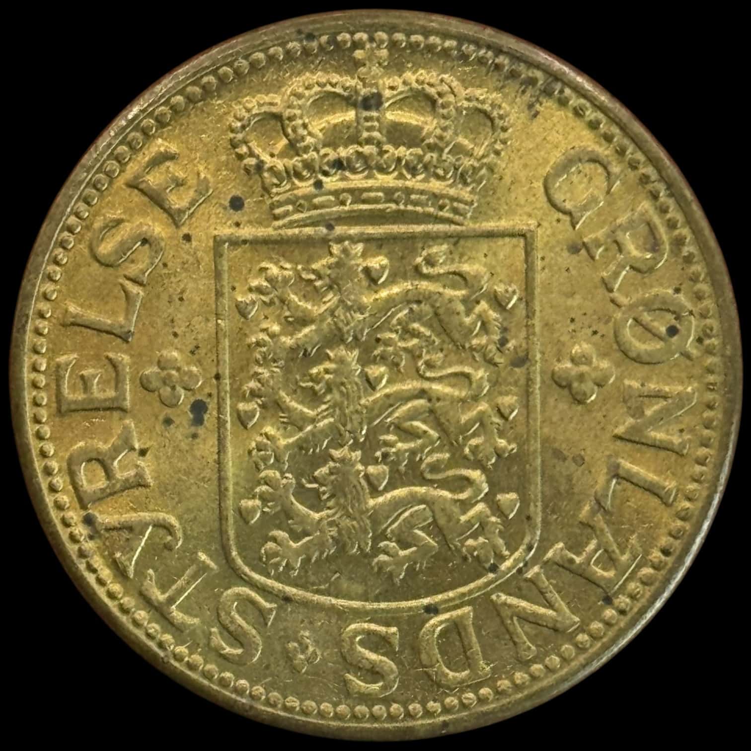 Grønland, 5 kroner 1944, Sieg 5, Hede 4, Kva. 0-01 pletter - Image 2