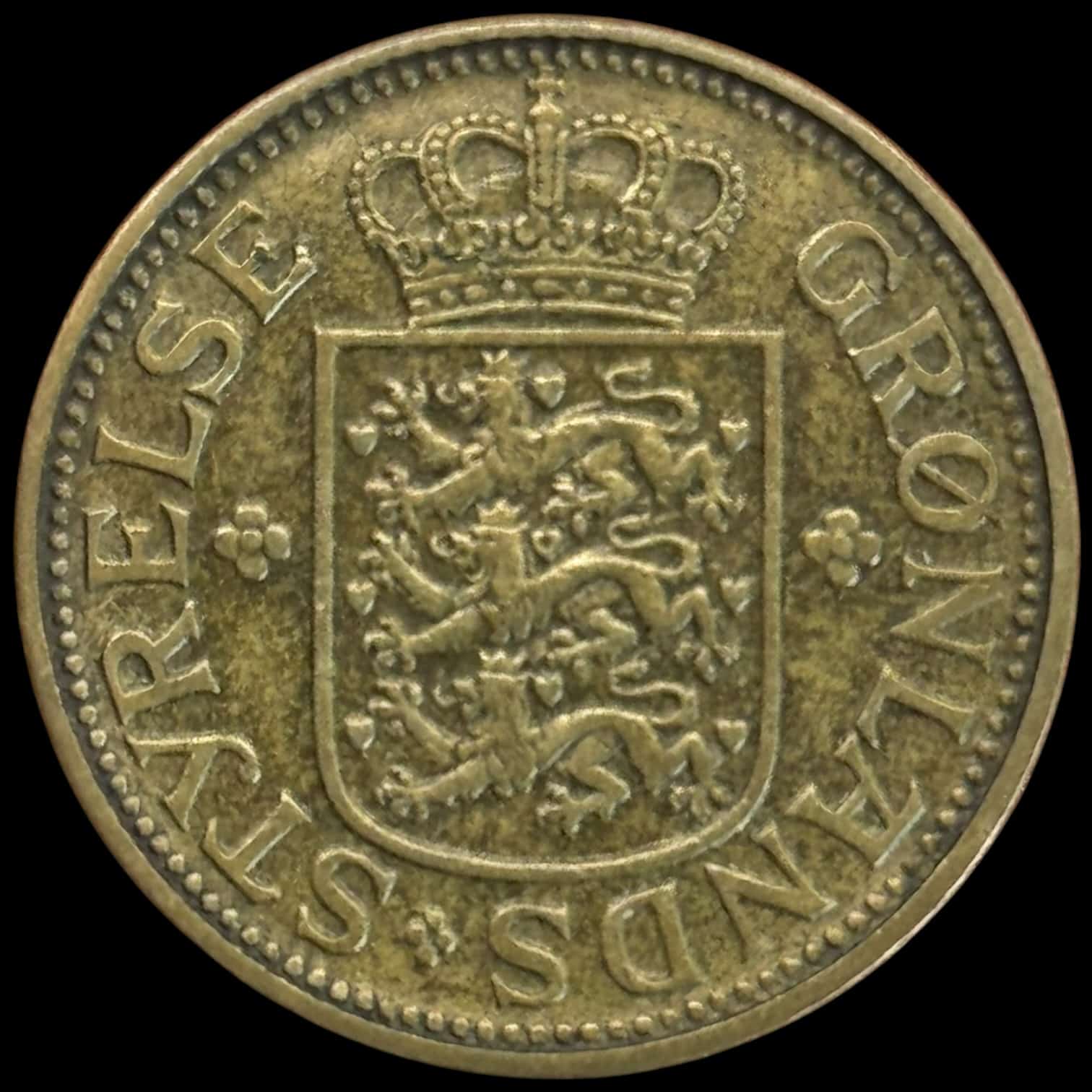 Grønland, 1 krone 1926, “dobbelt krone og hjerte”, Sieg 4.3, Hede 1, Kva. 1+ - Image 2