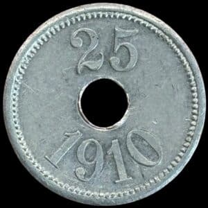 Grønland, 25 øre 1910, Thule Kap York, Sieg 6.2, Kva. 1+-01