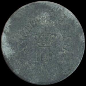 Grønland, 100 øre, Angmagssalik "1894-1926", Sieg 7.7, Kva. 1+, præget i 205 eksemplar