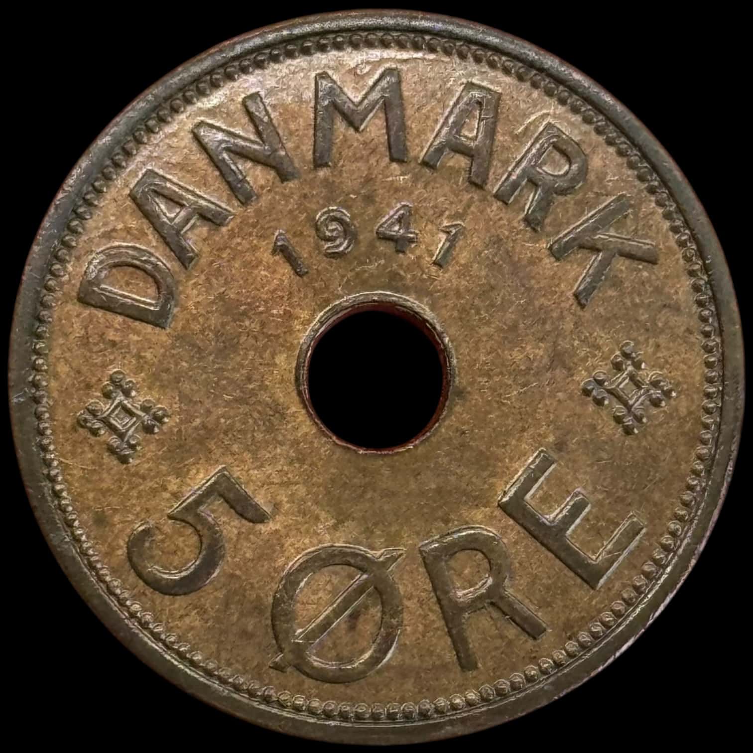 Færøerne, 5 øre 1941, Sieg 3, Hede 28C, Kva. 0 "Lakket"