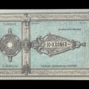 Blanket af prøve 10 krone seddel, Kva. 0