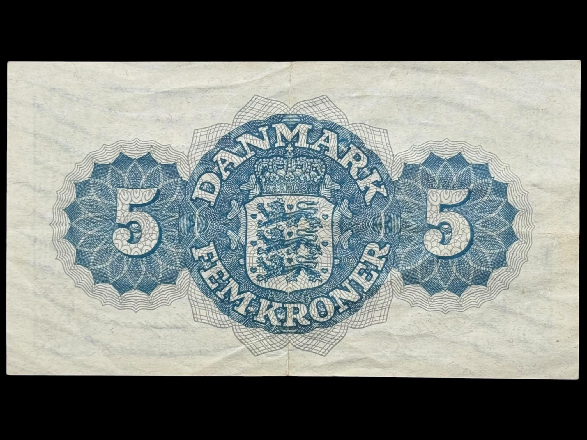 5 kroner 1950 DH, Riim/Neergaard, Nr. 714273, Sieg 119, DOP 128b, Pick 35b, Kva. 1+ “Ukendt underskriftskombination ifølge Sieg” - Image 2