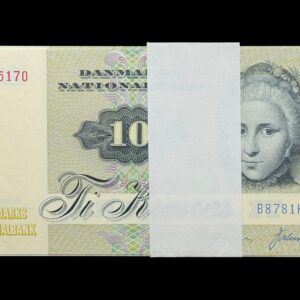 Bundt “10 stk” 10 kroner 1978 B8, Valuer/Svend Andersen, Nr. 6235170-79, Sieg 139, DOP 148, Pick 48, Kva. 0