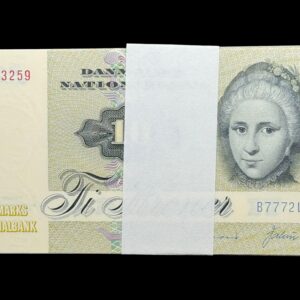 Bundt “10 stk” 10 kroner 1977 B7, Valuer/Sunesen, Nr. 6923259-68, Sieg 139, DOP 148, Pick 48, Kva. 0