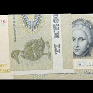 Bundt “10 stk” 10 kroner 1975 A6, Valuer/Svend Andersen, Nr. 3902385-94, Sieg 139, DOP 148, Pick 48, Kva. 0