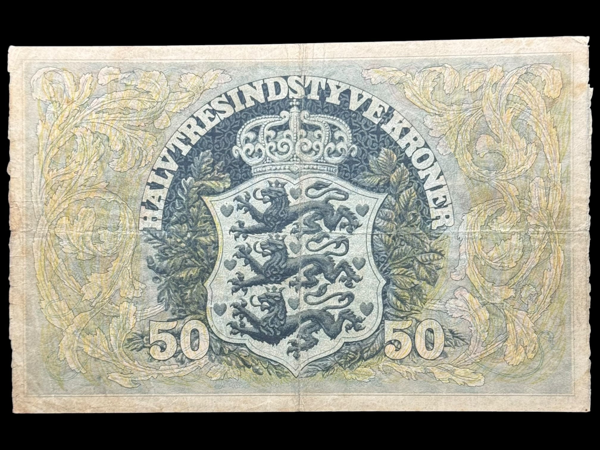 50 kroner 1942 C, Svendsen/Ingerslevgaard, Nr. 5273626, Sieg 108, DOP 125, Pick 32, Kva. 1 - Image 2