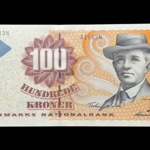 100 kroner 1999 A1, Heering/Torben Nielsen, Nr. 282933N, Sieg 147, Pick 56, Kva. 0
